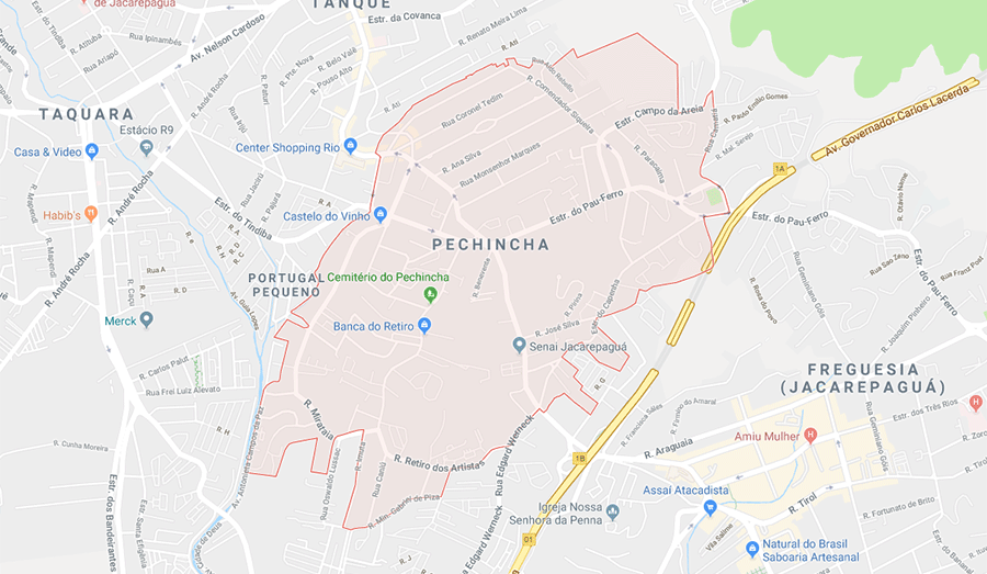 Mapa do Pechincha