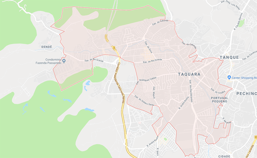 Mapa da Taquara