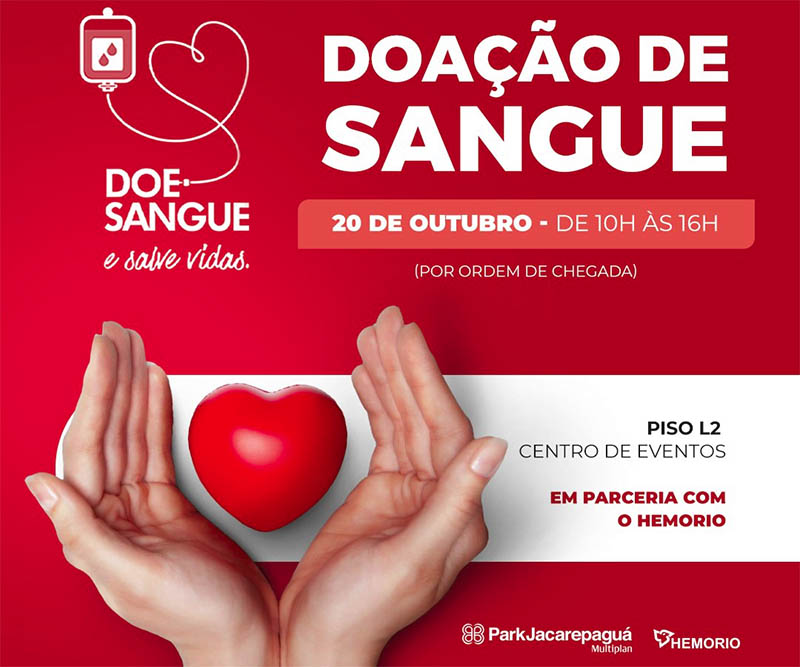 ParkJacarepaguá promove campanha de doação de sangue