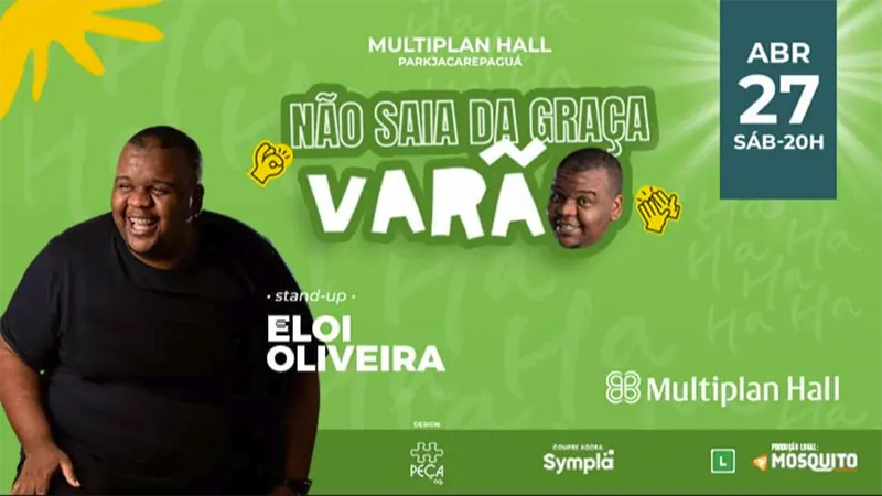 Elói Oliveira no show "Não saia da graça varão"