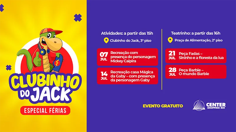 clubinho jack julho 24